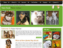 Tablet Screenshot of palamkennel.com